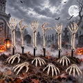 Halloween Decorations Outdoor, 12Pcs Skeleton Hands & Arm Yard Stake Set
