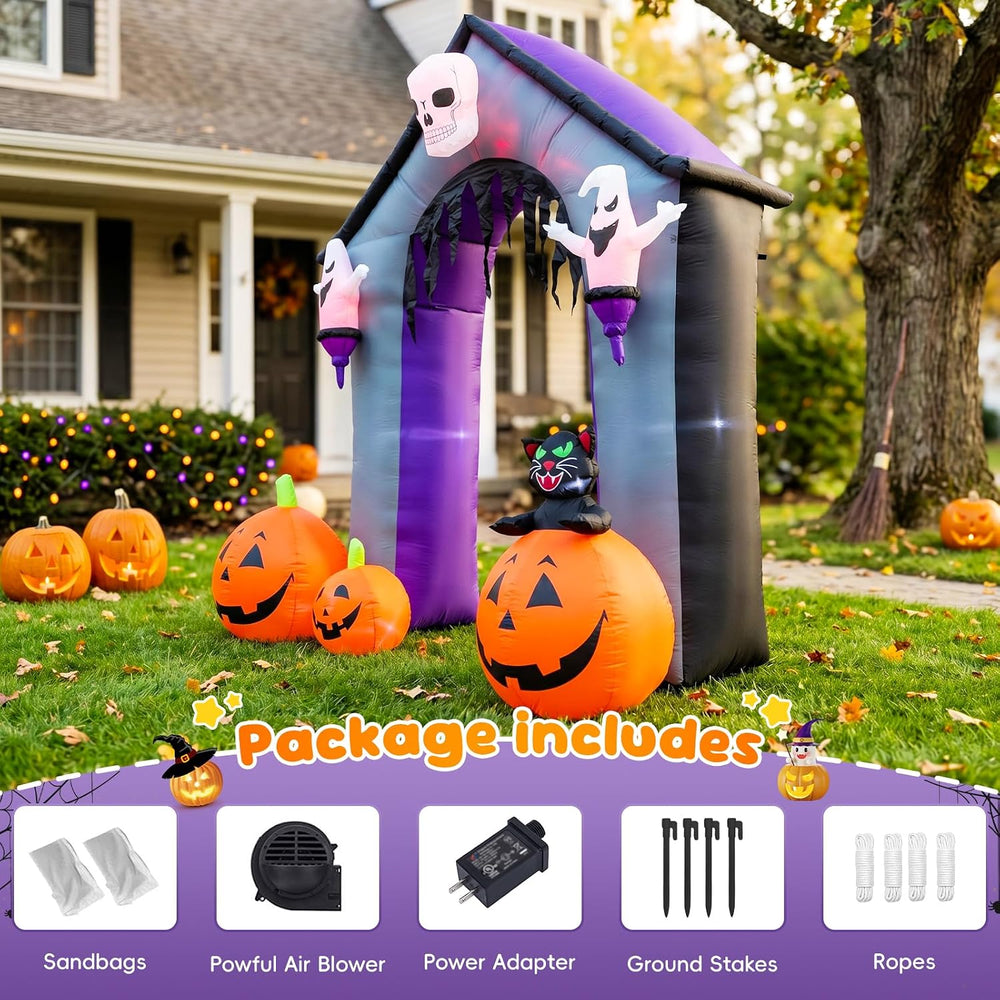 9FT Large-Size Pumpkin Arch Inflatable Decoration