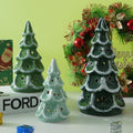 Ceramic Christmas Tree with Lights, Set of 3 Christmas Trees with Timer