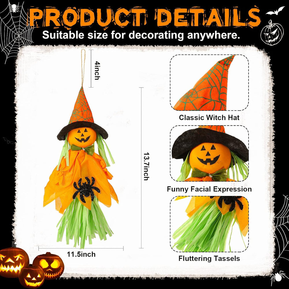 Zomiboo 9 Pack Halloween Hanging Decoration Ghost Pumpkins Tree Decor