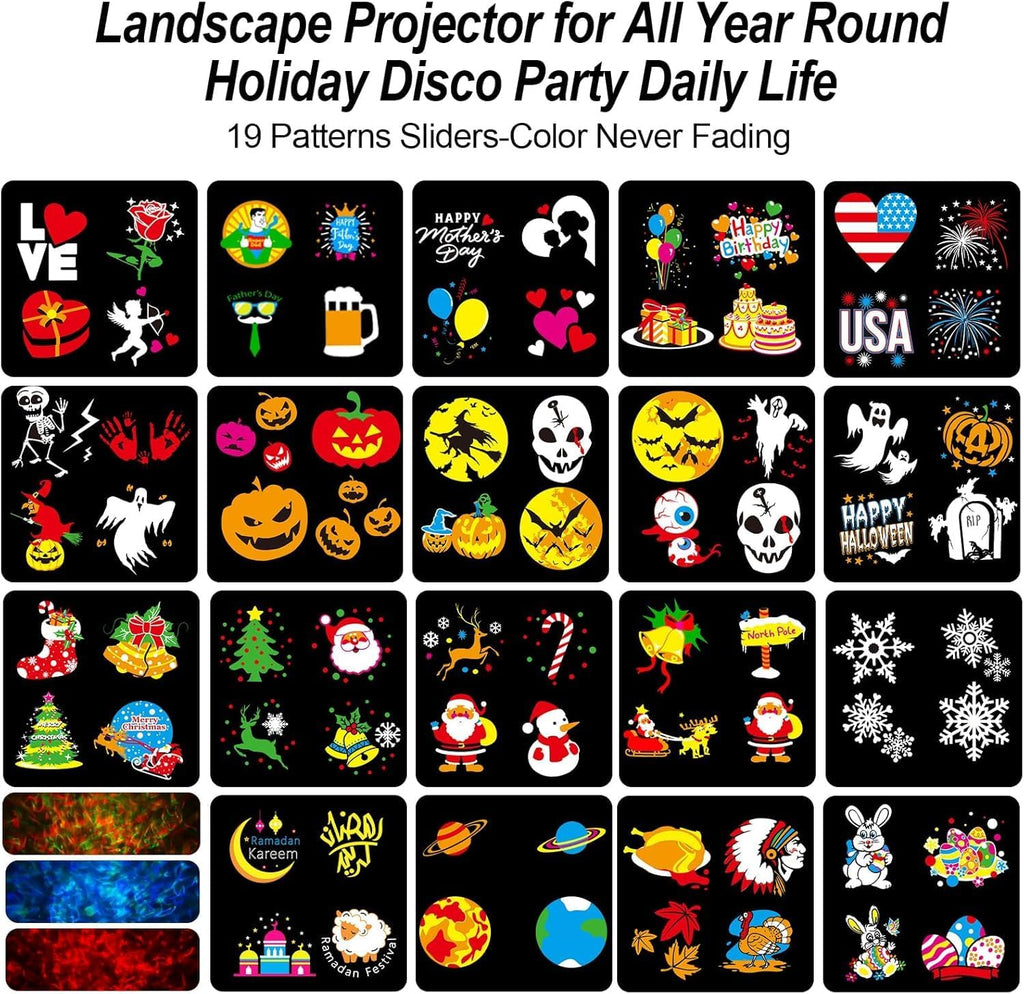 brighter halloween projector lights, 2026 upgraded halloween decorations, close-up detail