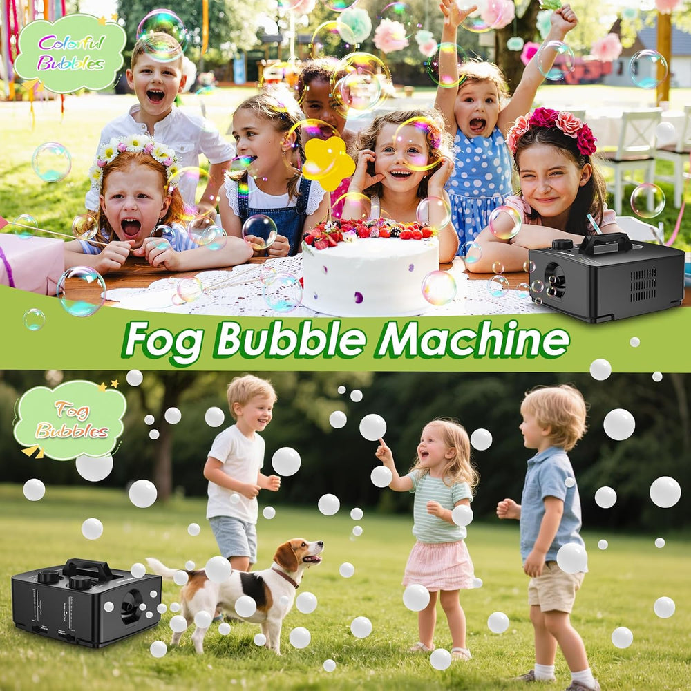 Fog Bubble Machine, 400W Smoke Bubble Blower, Smoke Bubble Maker