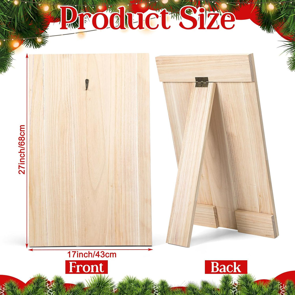 27 x 17'' Wood Wreath Easel Stand Holder Board for Making Wreaths Crafting