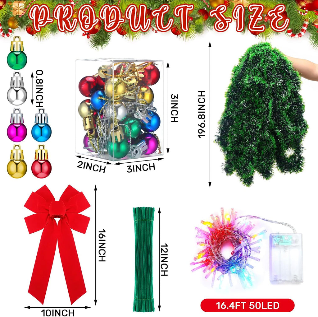 wavwavw christmas car spare tire wreath led garland shown in use