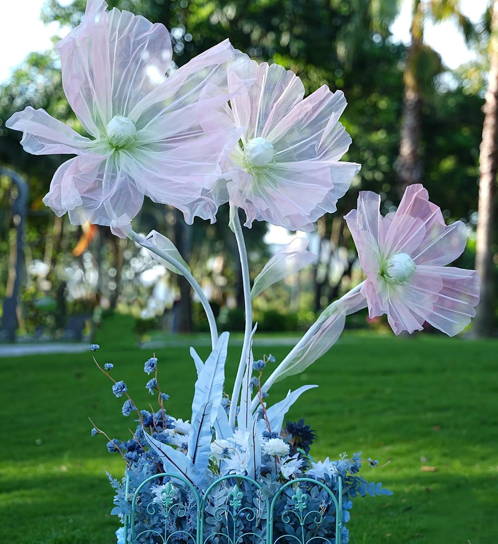 Giant Flowers for Decoration, 5.6 Ft Big Artificial Silk Flower