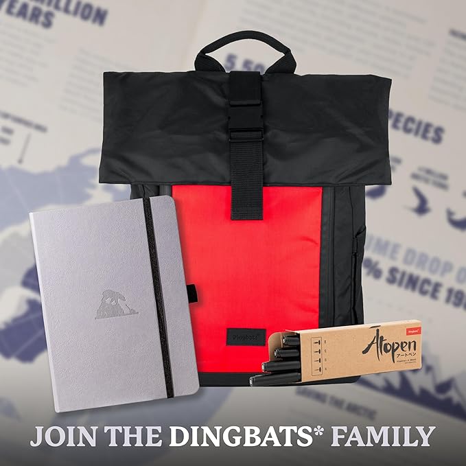 Dingbats - Earth Dotted A5 Medium Notebook, Glicine Arctic - Hardcover - Cream 100gsm Ink-Proof Paper - Numbered Pages, Index & Key Pages