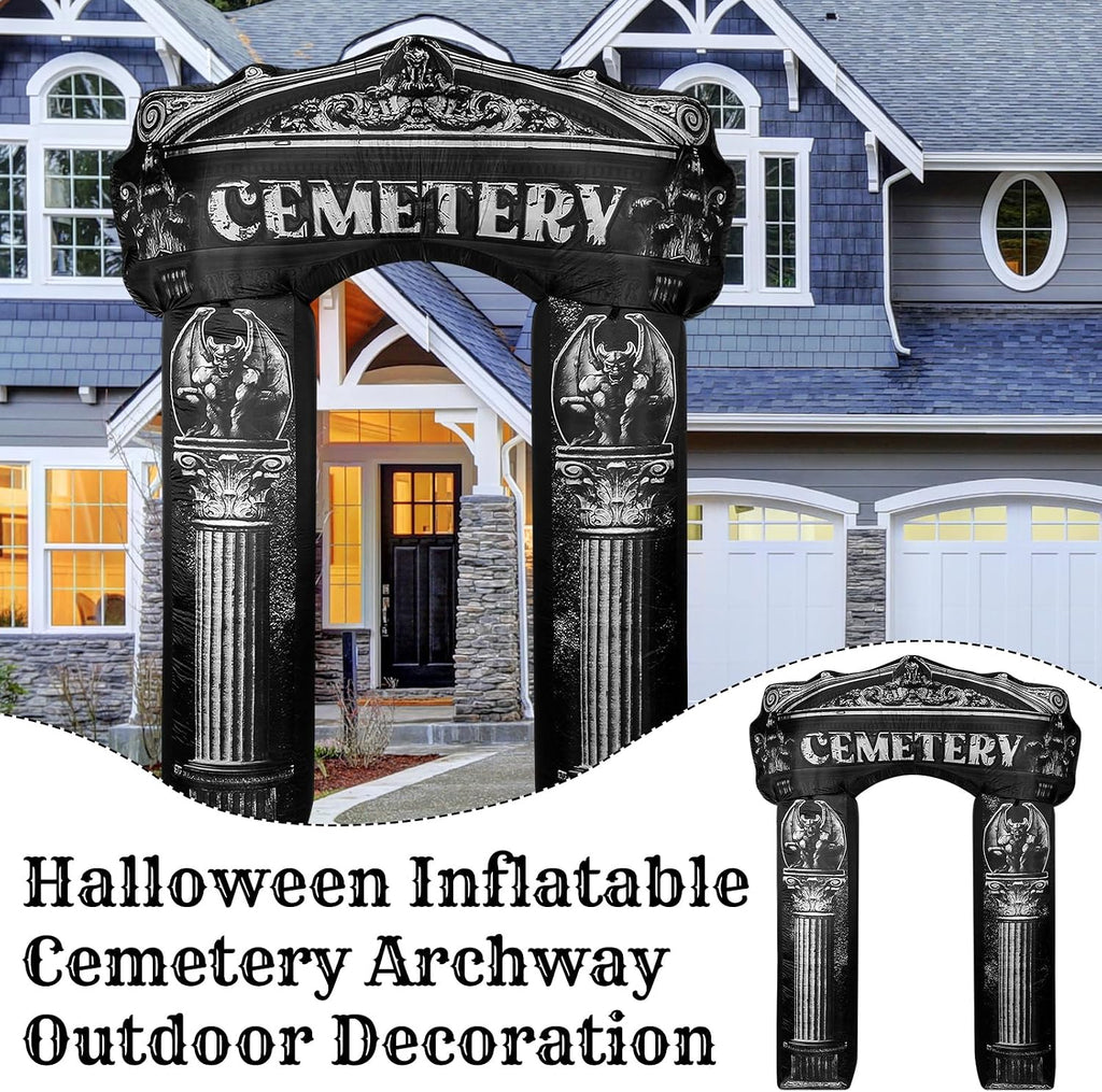 leyndo 8 ft halloween inflatable arch decoration, classical, package contents
