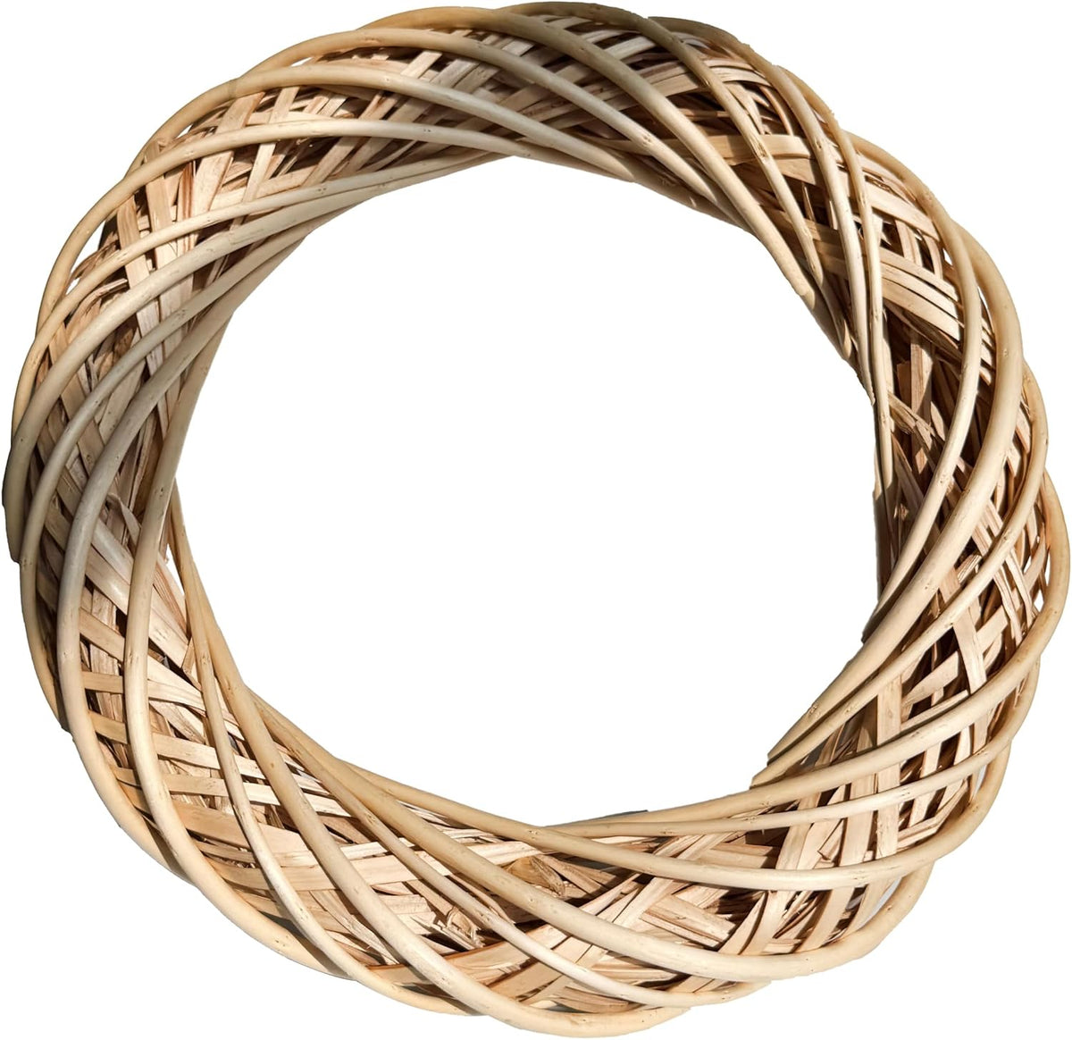 Ashland Natural Willow Wreath, Unfinished Hand-Woven Seasonal Craft Base, Brown, 18", 1-Pack