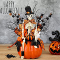 Daifunli Halloween Table Centerpieces Decorations, Skull Pumpkin