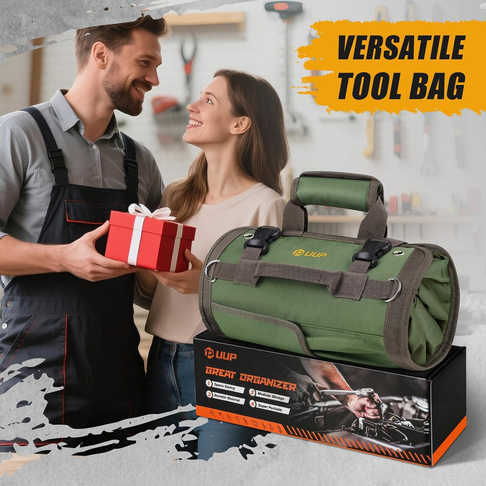 Tool Bag Roll Up, UUP Heavy Duty Portable Soft Tool Storage Gifts for Men
