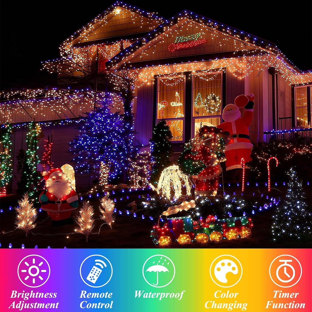 LitHome 240 LED Christmas Net Lights Outdoor Connectable, 14.8FT x 5FT