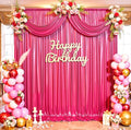 10ftx10ft Hot Pink Sequin Backdrop Curtain for Parties, Wrinkle Free Thick Glitter Sparkle Photo Backdrop Drapes 2 Panels 5x10FT Shimmer Back Drop Cloth for Wedding Birthday Photography Background