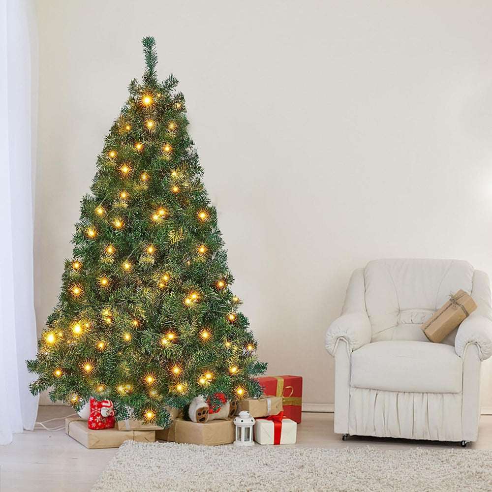 Lulu Home 6FT Artificial Christmas Tree, RC 300 LEDs