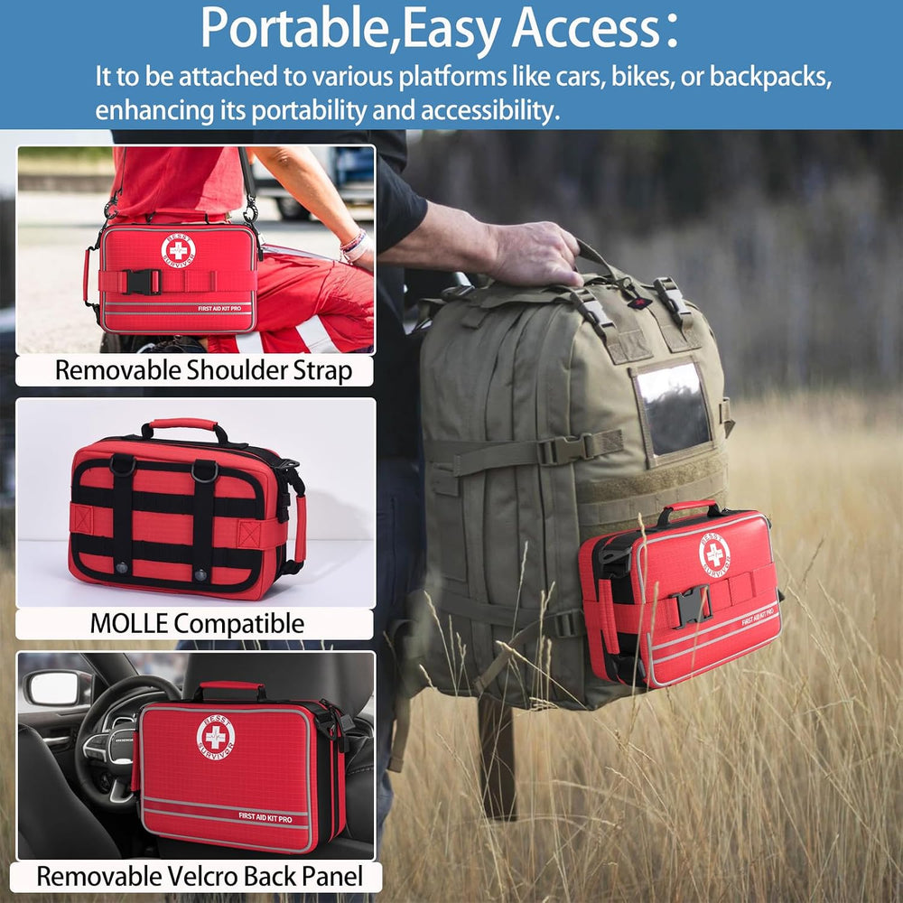 Besst Survivor Comprehensive First Aid Kits- Advanced Trauma Kits with Labele...