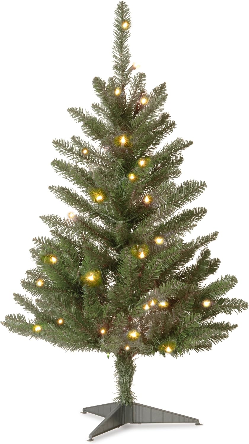 National Tree Company 3ft Pre-Lit Kingswood Fir Mini Christmas Tree