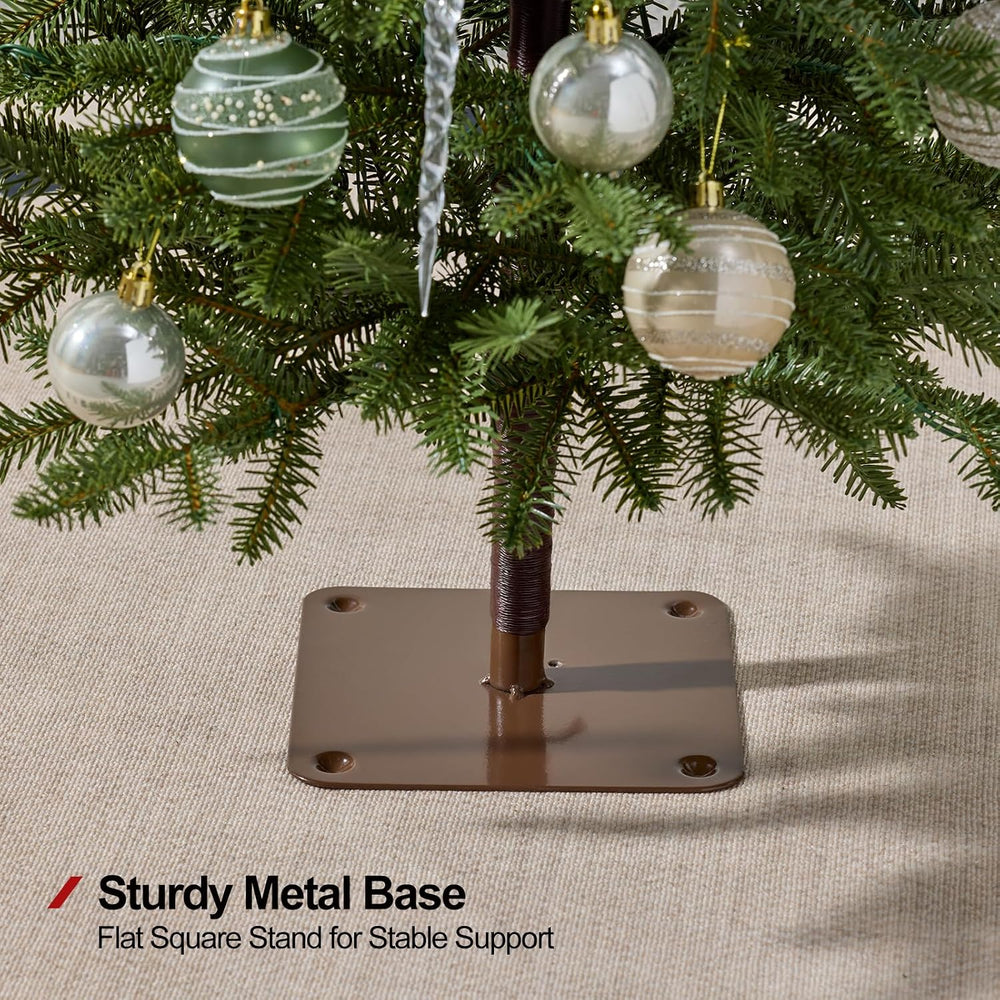 VeriNatural Unlit Pencil Slim Christmas Tree 7ft Artificial Xmas Tree