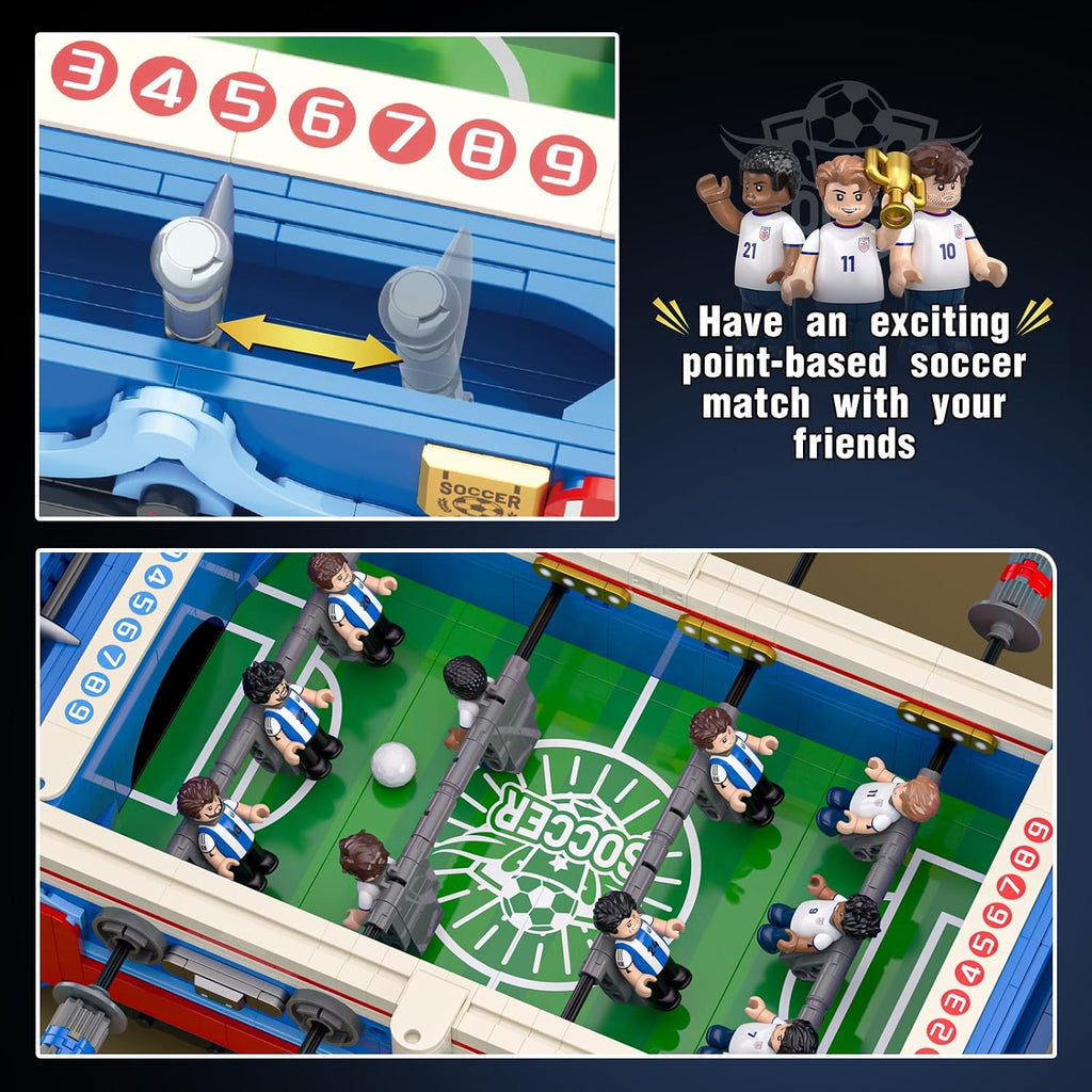 Soccer Mini Foosball Table Game Building Block Set