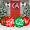 Jetec 4 Pcs Giant Inflatable Christmas Ball, Cute, Color 2