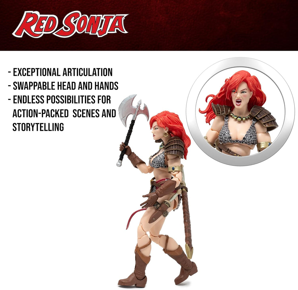 boss fight studio epic h.a.c.k.s. red sonja deluxe, close-up detail