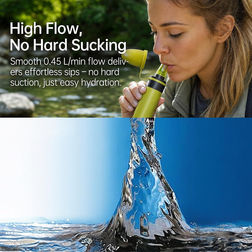 Water Filter Straw, Electrosorption Portable Water Filter 1pcs