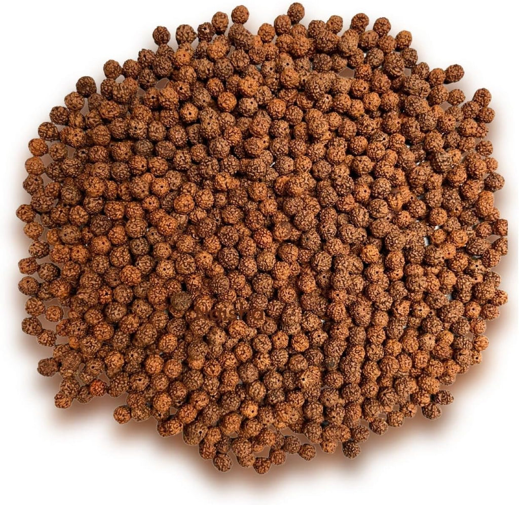 NAISHA 1001 Pcs Natural Rudraksha Beads, 8mm Loose Mala Jewelry Making