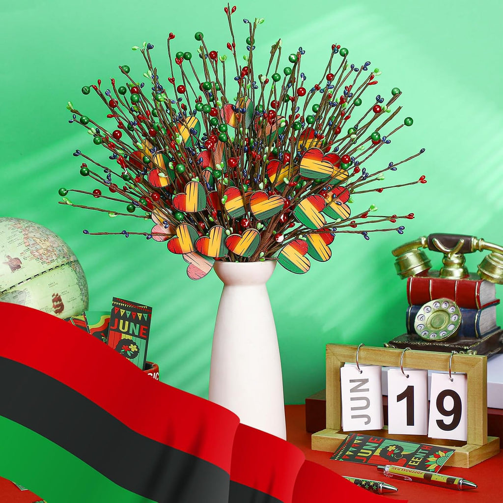 thiccywoov 10 pcs happy juneteenth decorations happy juneteenth on a desk or shelf