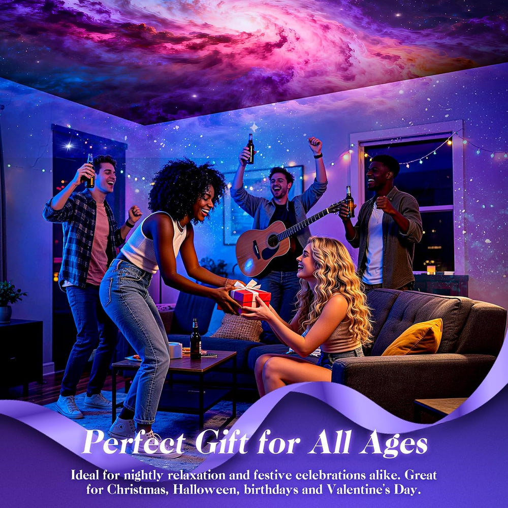 3D Galaxy Projector, 60 HD Dynamic Scenes, Star Light Projector for Home