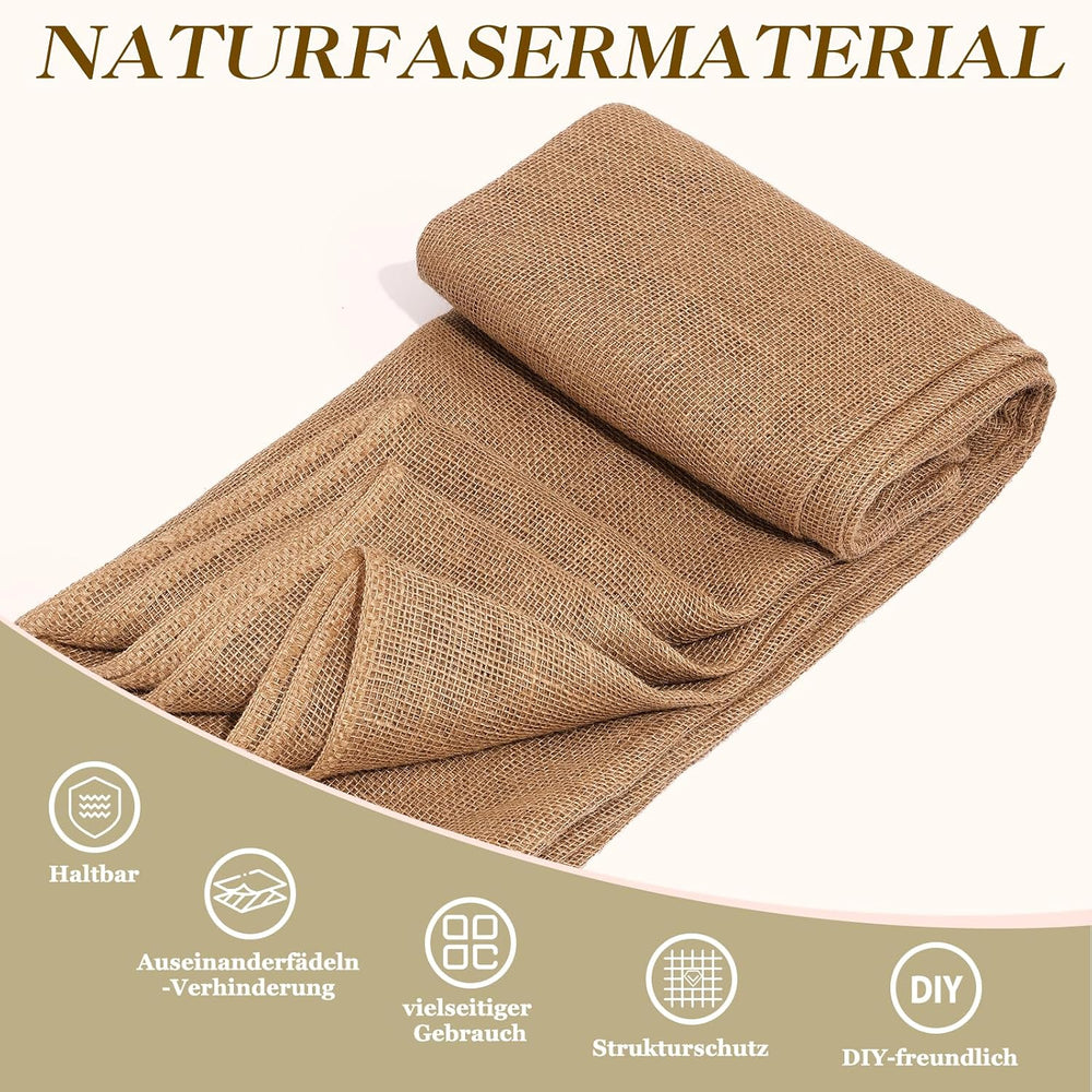 60" x60 Feet Premium Natural Burlap Fabric Roll – Multipurpose for Garde...