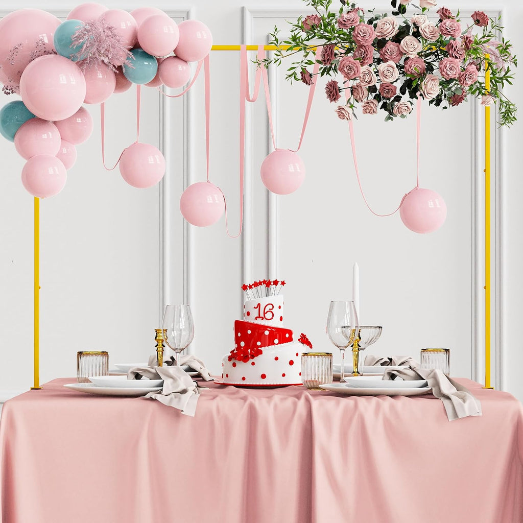 Fomcet Over The Table Rod Stand with Clamps Gold Adjustable Table Arch