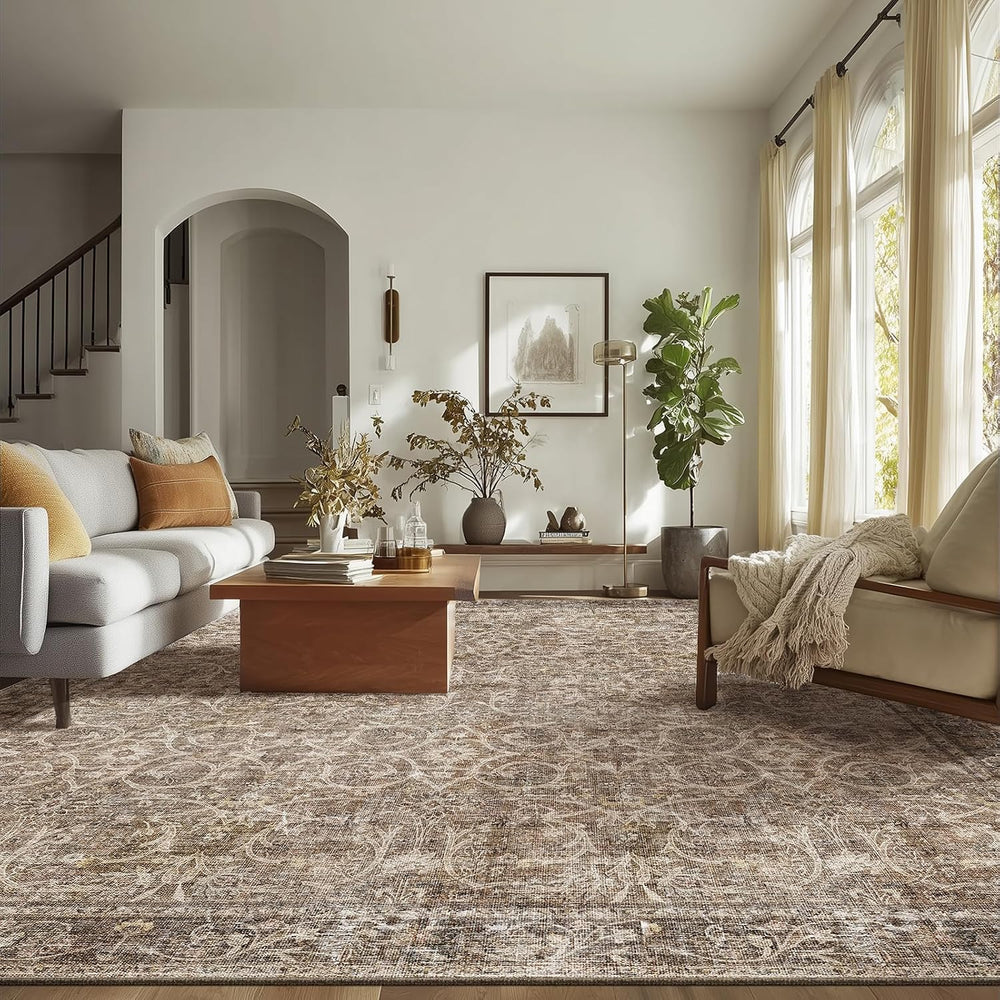 Machine Washable Rugs for Living Room: 9x12 Area Rugs for Bedroom