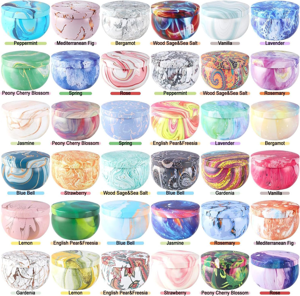 YOROXRG 36 Pack Scented Candles,Soy Wax Travel Tin Jar Candles,Aromatherapy C...