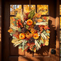 26 Inch Fall Wreaths for Front Door, Autumn Harvest Wreath, Large Autumn Wreath with Pumpkin, Pinecones and Berries, Fall Wreath for Thanksgiving & Harvest Fall Door Decor