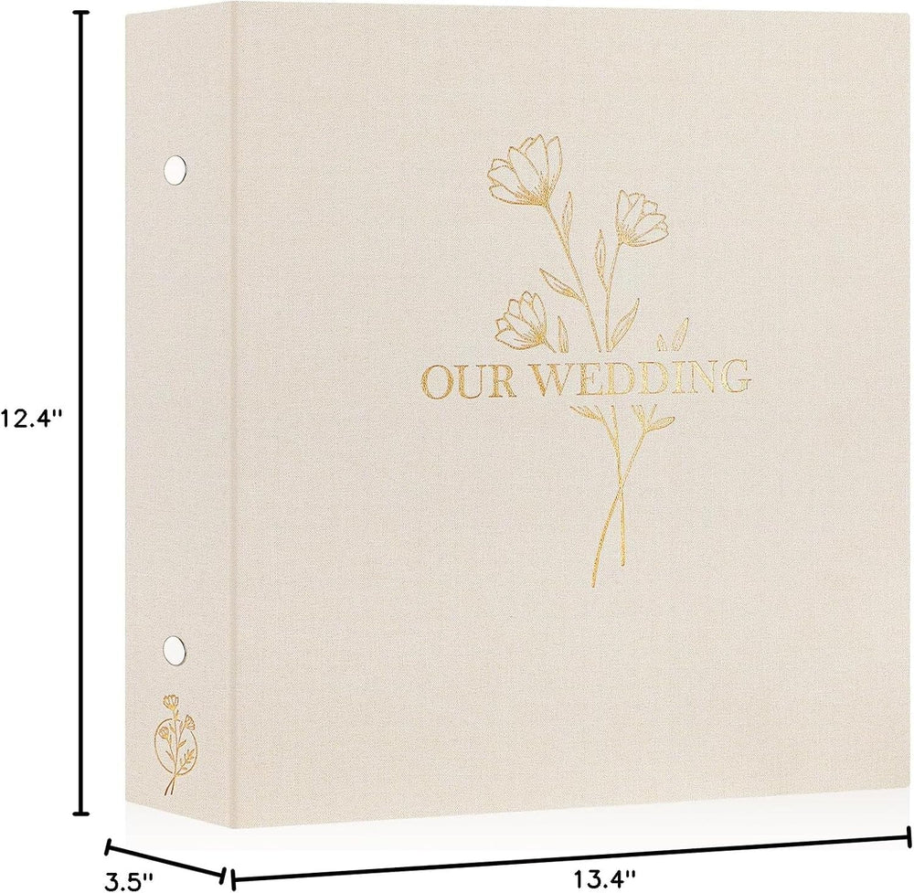 Lanpn Wedding Photo Album 4x6 1000 Pocket Photos Slip in, Linen Cover Large C...