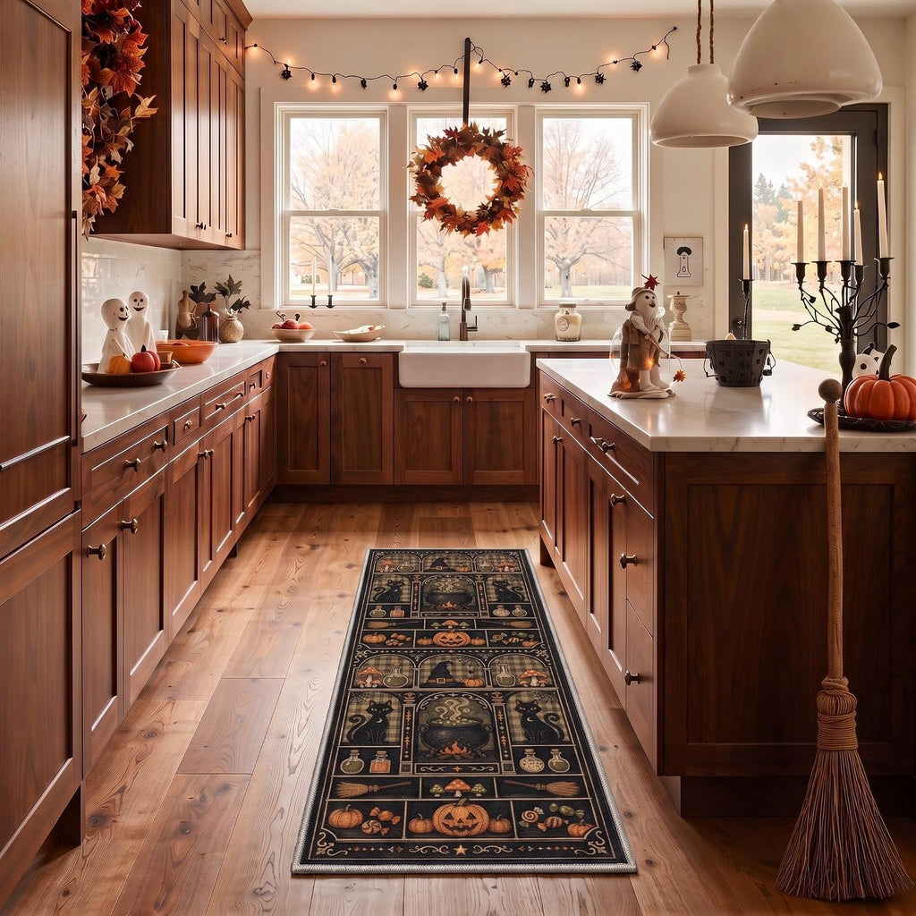 Bavni 2X6 Inch Halloween Witch Cabinet Runner Rug for Kitchen