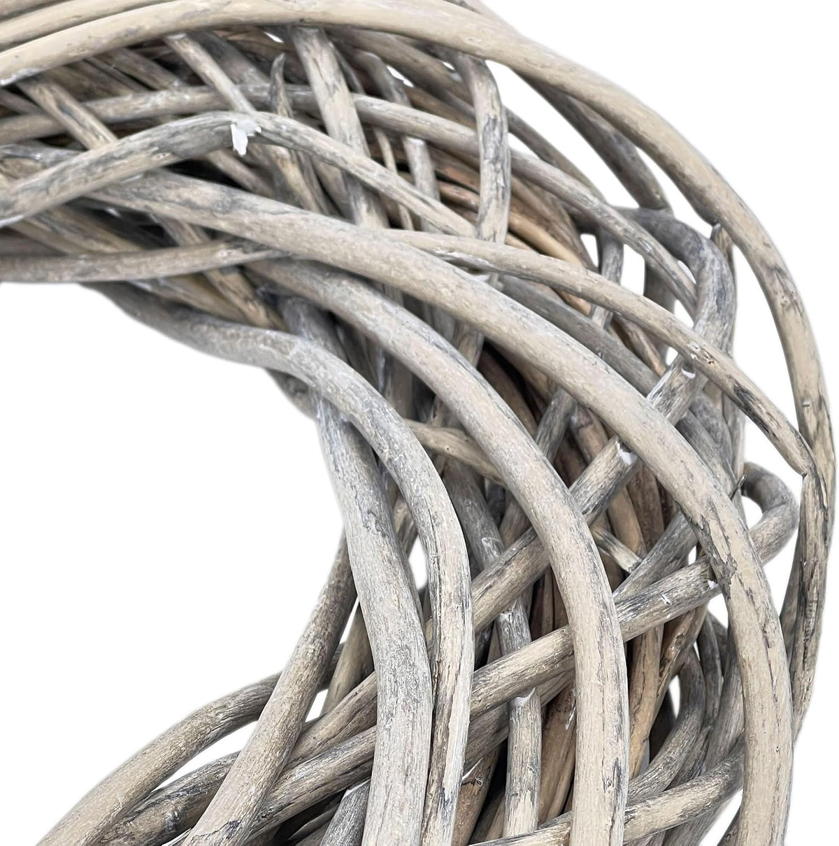galt international natural woven weeping willow rattan ring, close-up detail