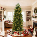 Hykolity 7.5 ft Prelit Pencil Christmas Tree with 400 Warm White LEDs