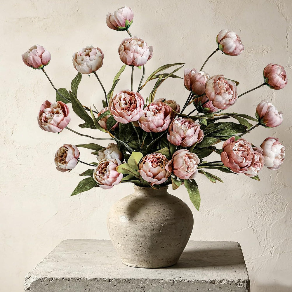 6Pcs Viral Peony Artificial Flowers for Vase