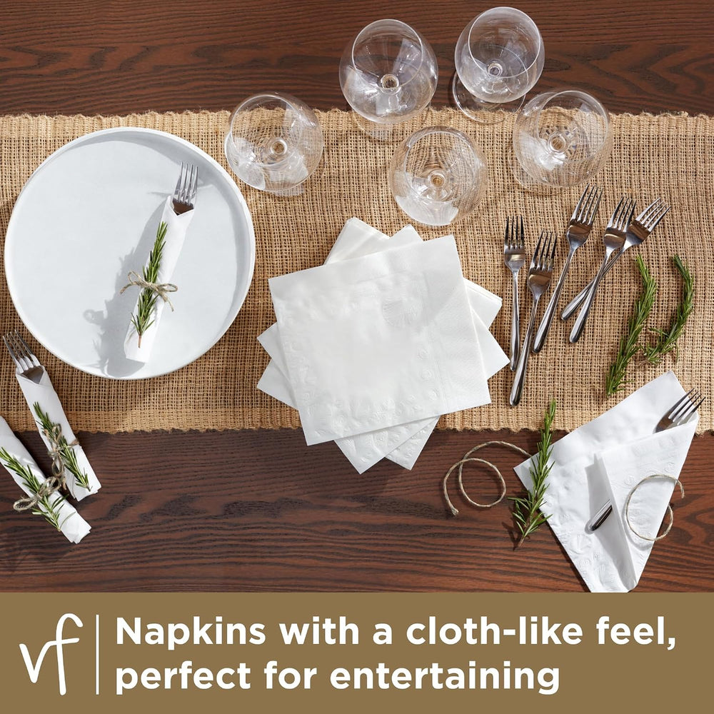 Vanity Fair Entertain Beverage Paper Napkins, 480 Count, Disposable Napkins M...