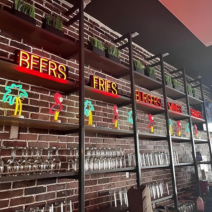 SpellBrite BEER TO-GO Sign | Beer-Related Sign with Neon Look, Red LED Light Source | 19.8" x 15.0"