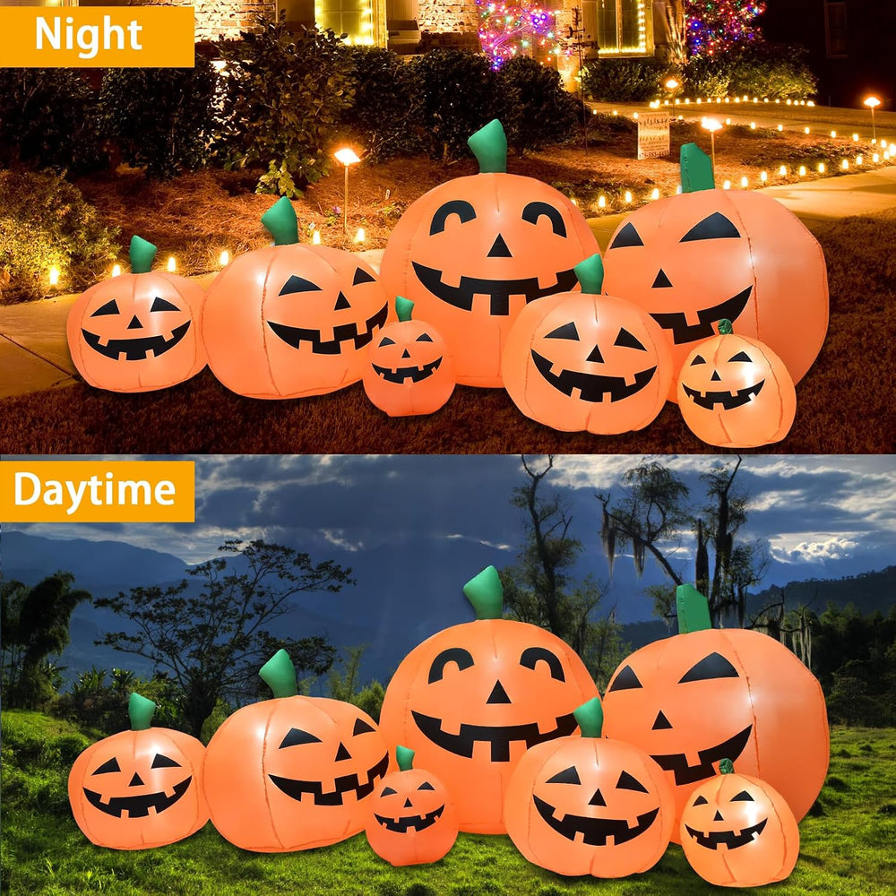 8.5FT Halloween Inflatables Pumpkins Decoration, Outdoor Halloween Blow Up De...