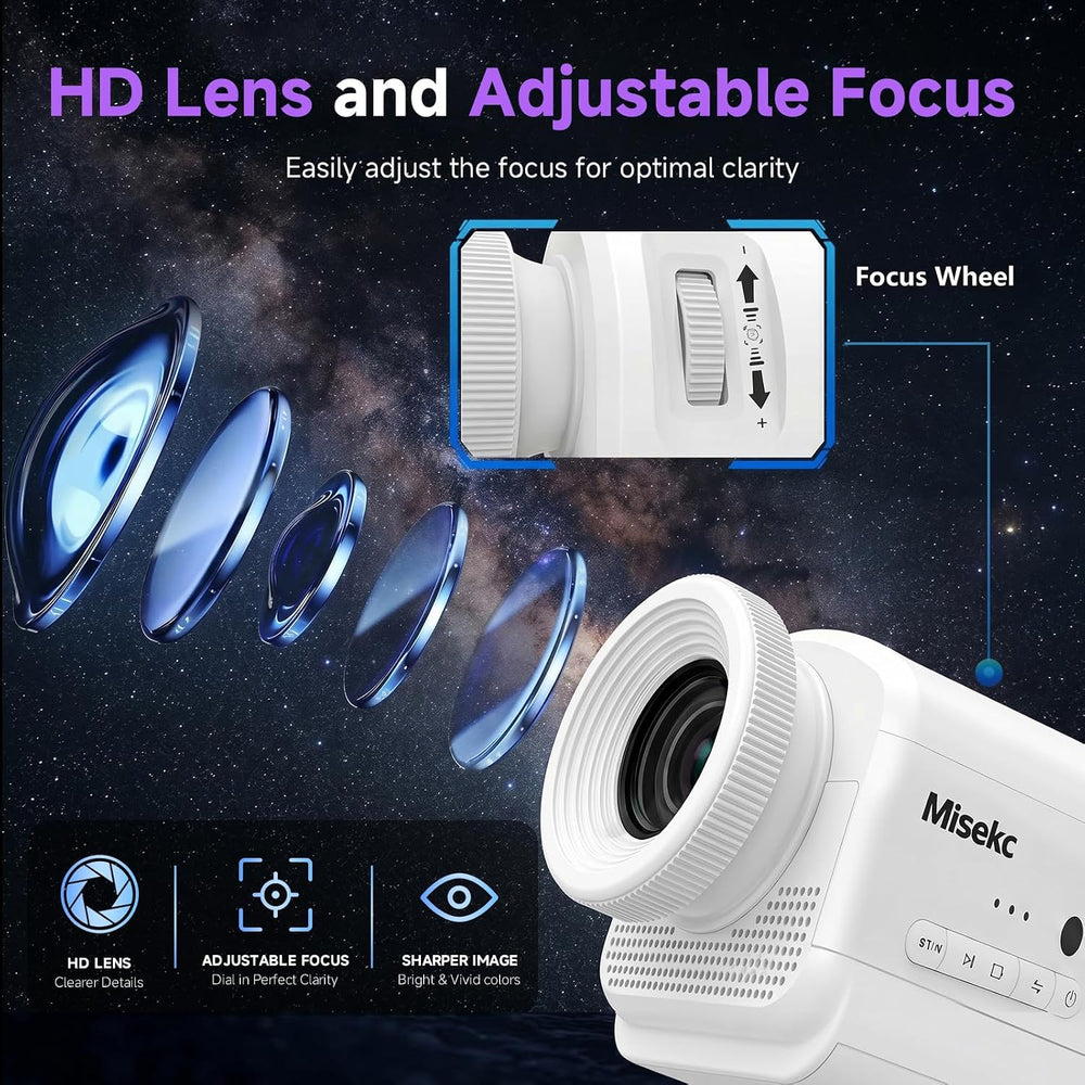 3D Galaxy Projector,HD Star Ocean Planetarium Night Light for Bedroom Decor