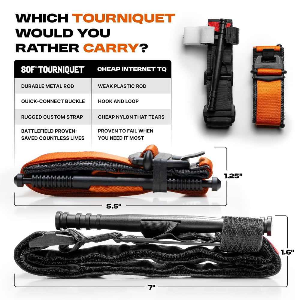 TacMed Solutions SOF Tourniquet (Generation 5) - Military-Grade Tourniquet fo...