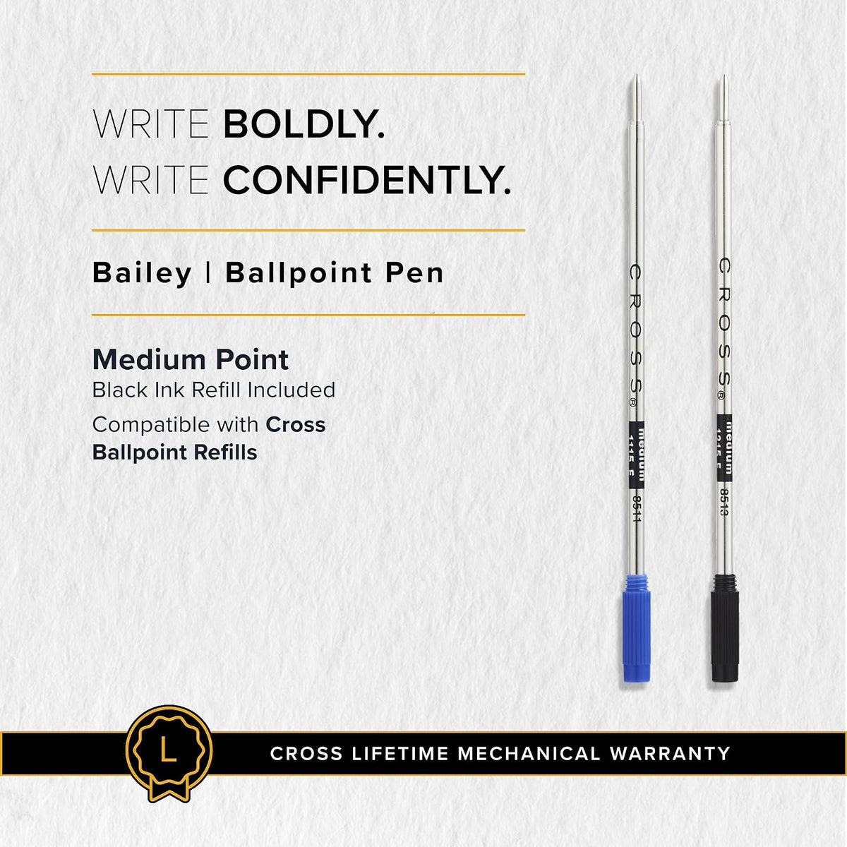 cross bailey refillable ballpoint pen presented in a, view 9