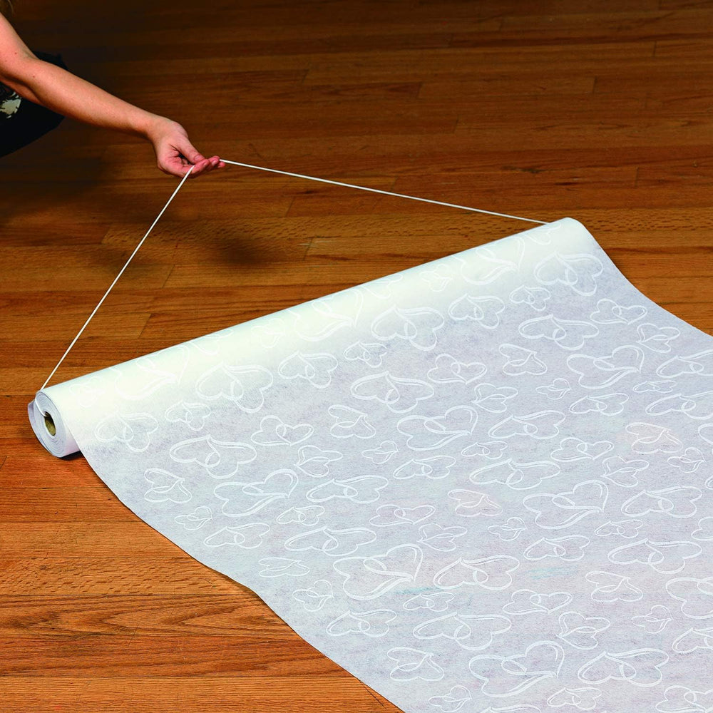 Fun Express Wedding Aisle Runner, White