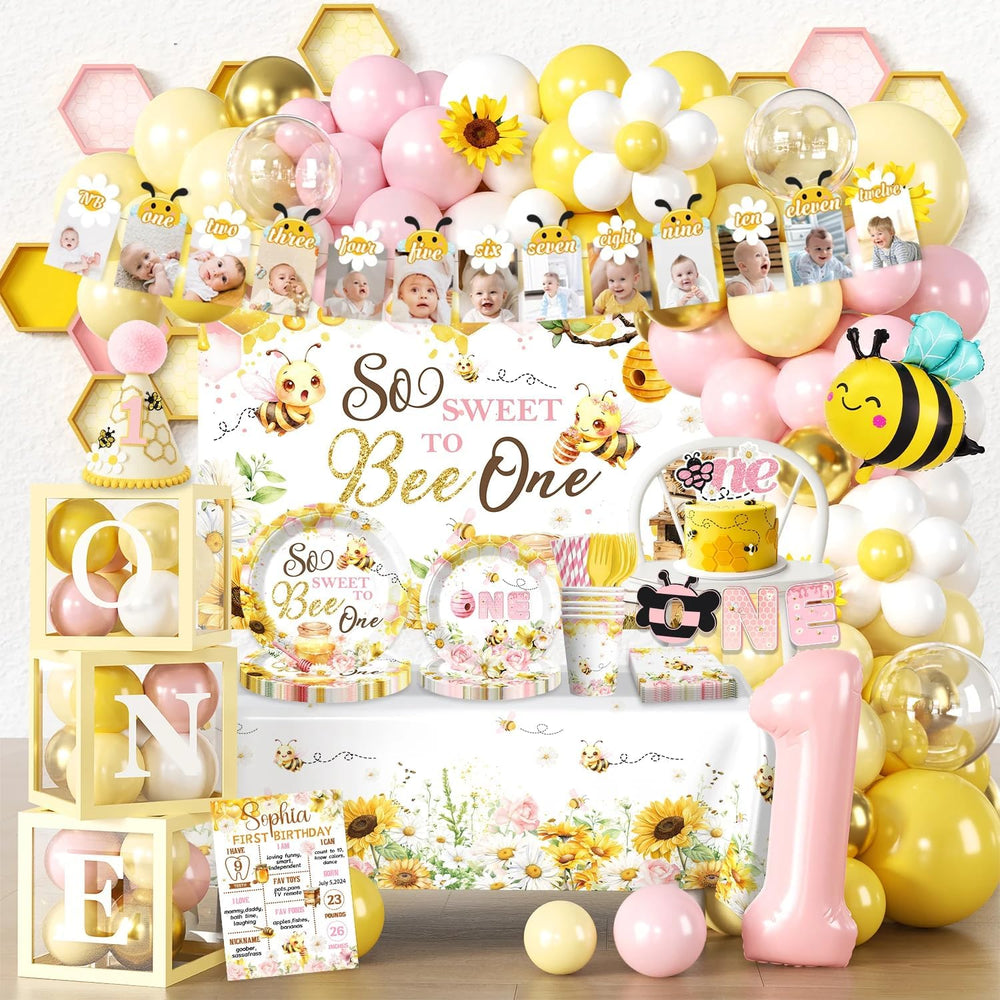 First Bee Day Decorations, Bee Themed 1st Birthday Party Supplies