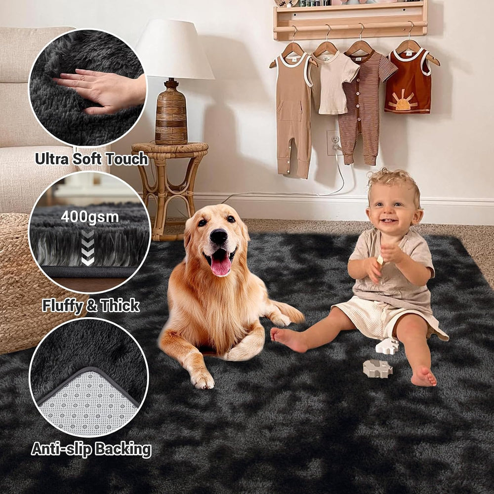 Garvee 2x8 Runner Rug Hallway Long Shaggy Carpet Non Slip Floor Mat