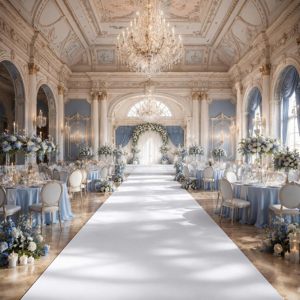 4ftx15ft White Carpet Runner for Wedding,350GSM Thickening Felt