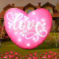 VIHOSE Inflatables Arch Outdoor Decorations Inflatable Arch Build in LED Lights for Party Supplies Decor(4.76 ft,Love)