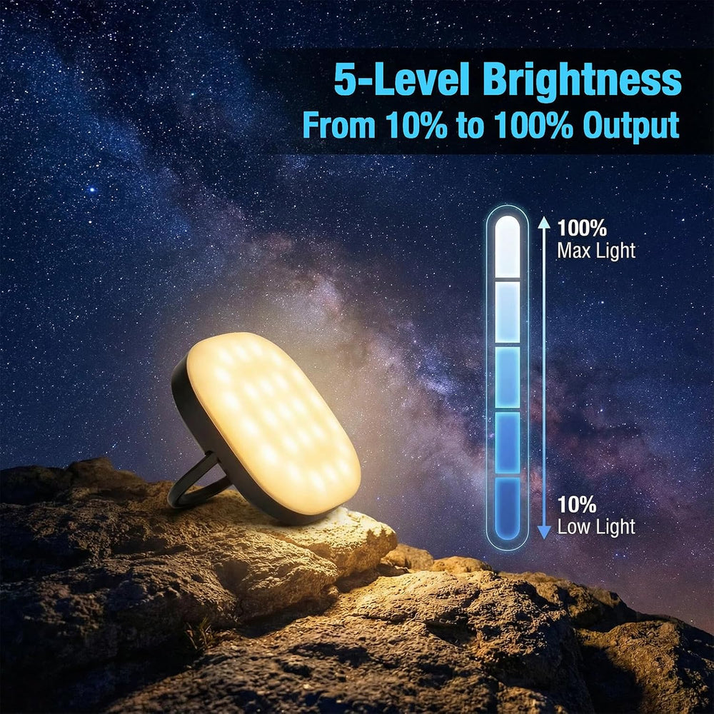 LED Camping Lantern, 2Pack Solar Lanterns, 5000mAh Rechargeable Light 2000 Lu...