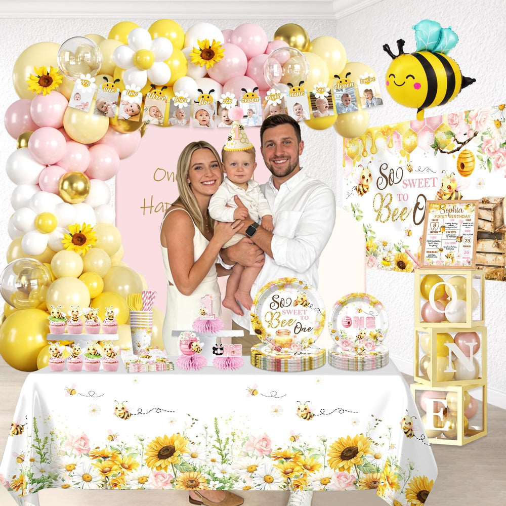 First Bee Day Decorations, Bee Themed 1st Birthday Party Supplies